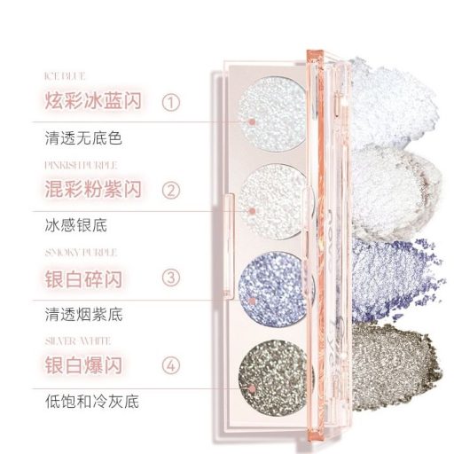 NOVO Quad Szemhéjfesték Paletta #03 Icey Flash 4.8g