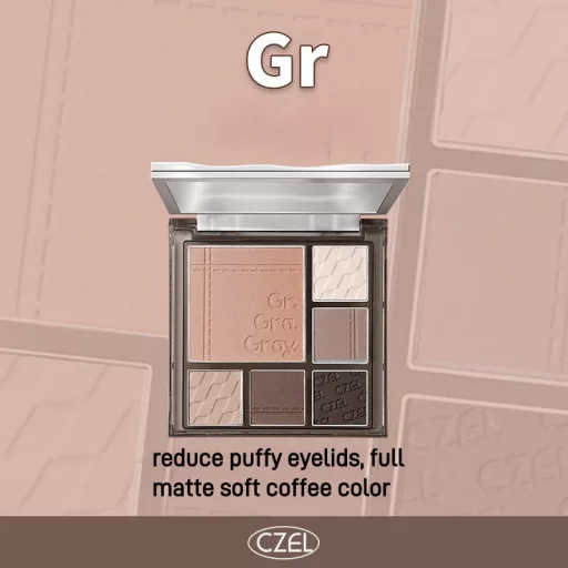 CZEL All In One Szemhéjfesték Paletta #GR Cold Brew Iced Coffee 6.5g