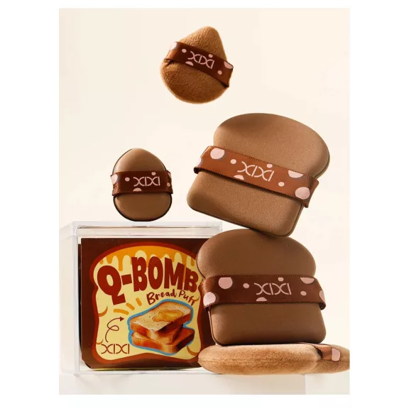Xixi Púderpamacs - Q-Bomb Bread Púderpamacs Szett #A kávé színű 6db Xixi Púderpamacs - Q-Bomb Bread Púderpamacs Szett #A kávé színű 6db