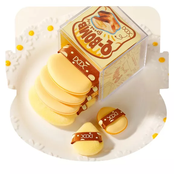 Xixi Púderpamacs - Q-Bomb Bread Púderpamacs Szett #B sárga színű 6db Xixi Púderpamacs - Q-Bomb Bread Púderpamacs Szett #B sárga színű 6db