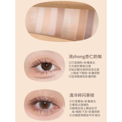 BIYA Geometry 9-Color Szemhéjfesték Paletta #101 Original Naked Café