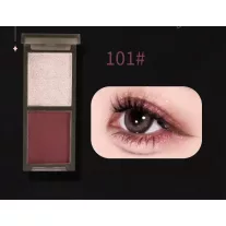   Biya Smoky Duo Szemhéjfesték Paletta #101 Rose Pink & Wine Red