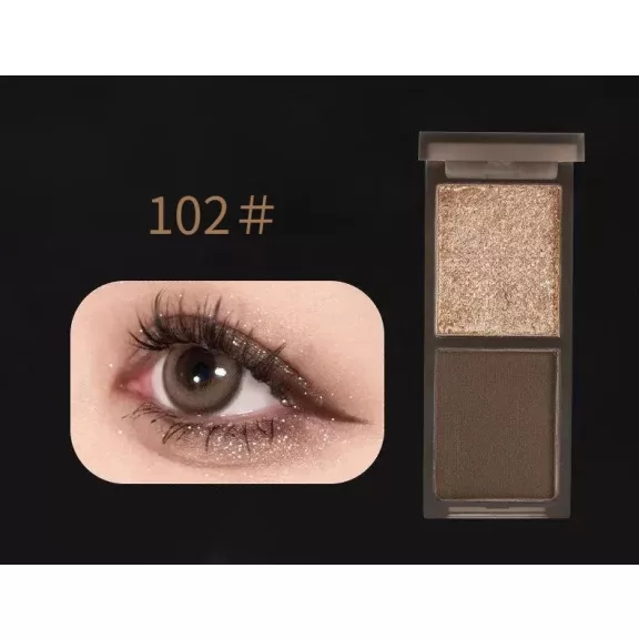 Biya Smoky Duo Szemhéjfesték Paletta #102 Champagne Gold & Deep Brown Biya Smoky Duo Szemhéjfesték Paletta #102 Champagne Gold & Deep Brown