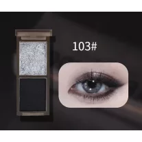   Biya Smoky Duo Szemhéjfesték Paletta #103 Silver Glitter & Black