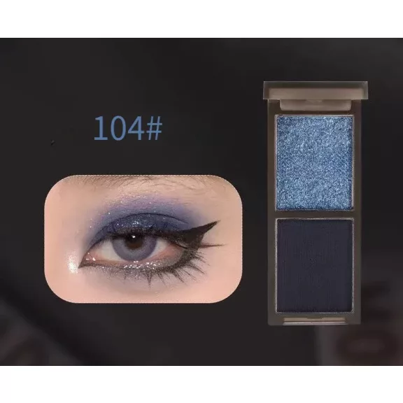 Biya Smoky Duo Szemhéjfesték Paletta #104 Metallic Blue & Charcoal Gray Biya Smoky Duo Szemhéjfesték Paletta #104 Metallic Blue & Charcoal Gray