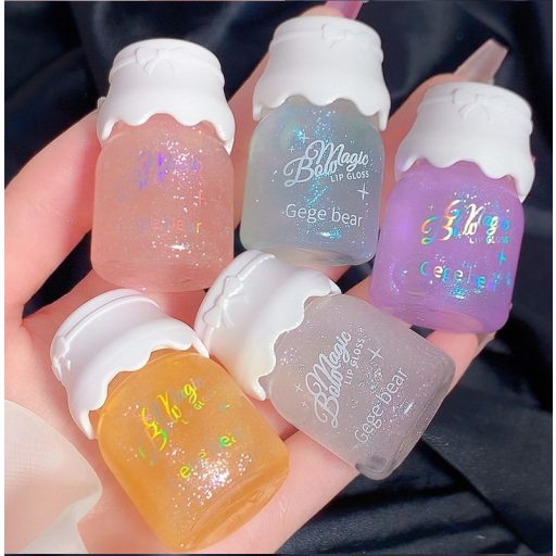 GEGE BEAR Glitter Szájfény 01 fehér