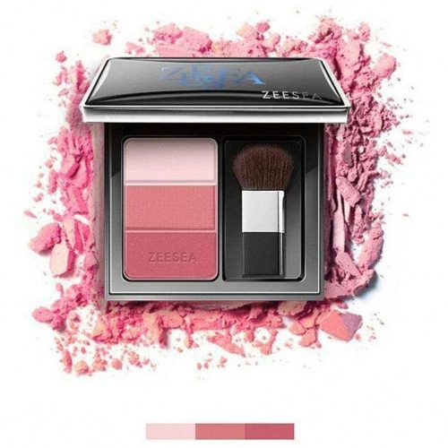 ZEESEA 3-Color Concealer Blusher Arcpirosító Paletta #Midnight Rose 5g