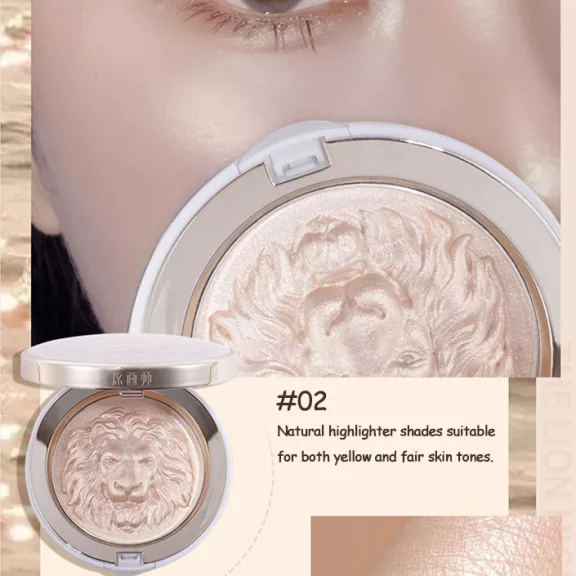 Original Artist Lion Embossed Mineral Highlighter #02 Gold 11.5g Original Artist Lion Embossed Mineral Highlighter #02 Gold 11.5g