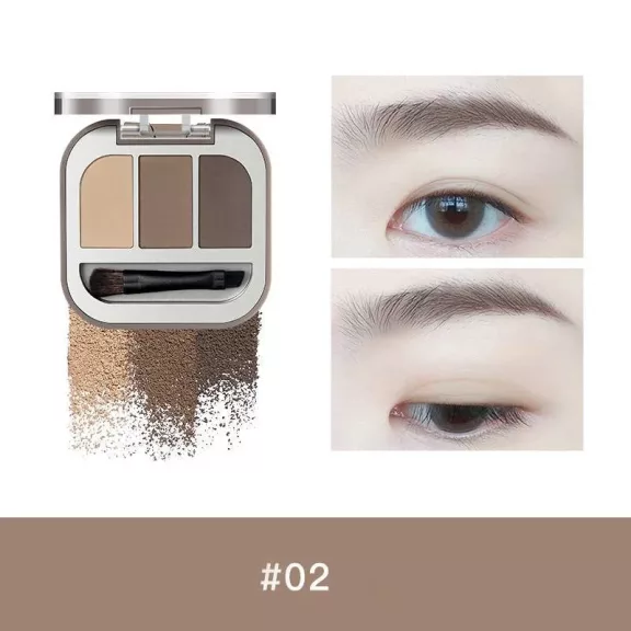 Judydoll Modeling 3-Color Szemöldökfesték Paletta #02 Deep Brown