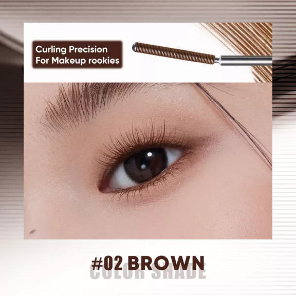 Judydoll Slim Iron Mascara Szempillaspirál - Curly #02 Brown