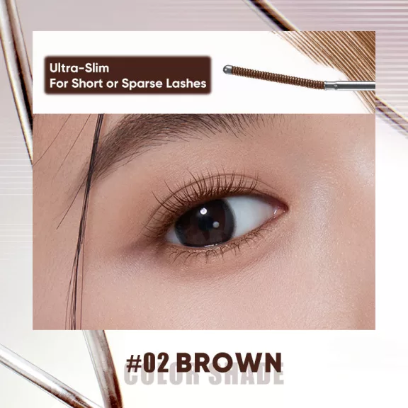 Judydoll Slim Iron Mascara Szempillaspirál - Precision #02 Brown