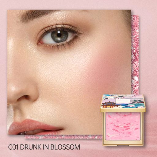 CATKIN Rosy Blush Highlighter és Arcpirosító #C01 Drunk in Blossom 10g