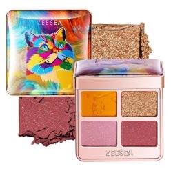   ZEESEA Tipsy Kitty Eyeshadow Quad Szemhéjfesték Paletta X03 Fruit Punch