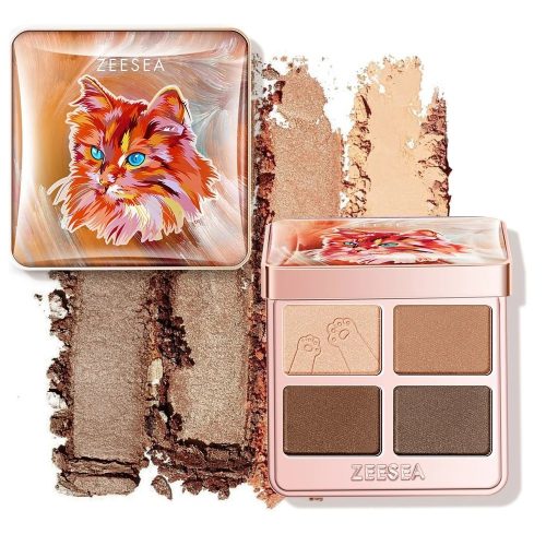 ZEESEA Tipsy Kitty Eyeshadow Quad X06 Ordinary Love