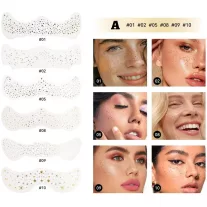 Mlsmile Glitter Szeplő Matrica #A 6db