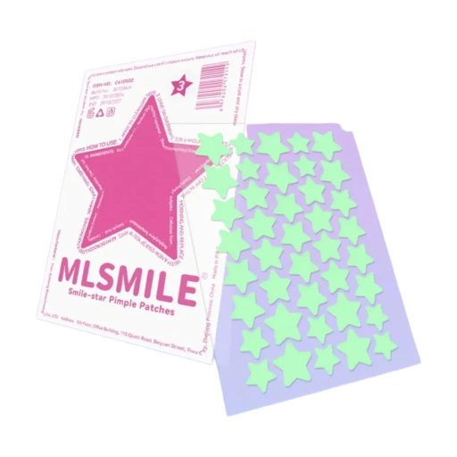 MLSMILE Smile Star Pimple Patches Hidrokolloid Tapasz Pattanásokra 03 Zöld 40db