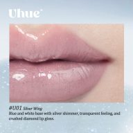   UHUE On Stage Series 6D Diamond Mirror Szájfény #U01 Silver Wing 3ml