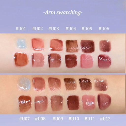 UHUE On Stage Series 6D Diamond Mirror Szájfény #U01 Silver Wing 3ml