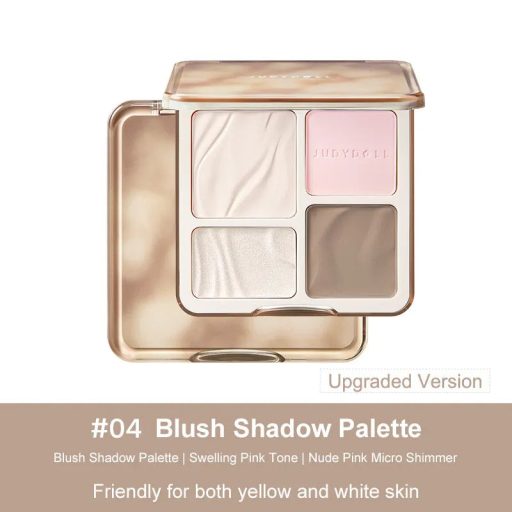 JUDYDOLL 2 IN 1 Highlighter és Kontúr Paletta #04 Blush Shadow Palette 9g