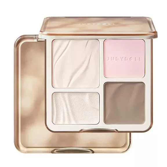 Judydoll 2 IN 1 Highlighter és Kontúr Paletta #04 Blush Shadow Palette 9g