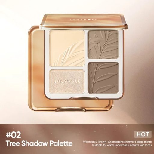 JUDYDOLL 2 IN 1 Highlighter és Kontúr Paletta #02 Tree Shadow Palette 9g
