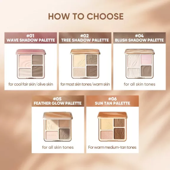 Judydoll 2 IN 1 Highlighter és Kontúr Paletta #01 Wave Shadow Palette 9g