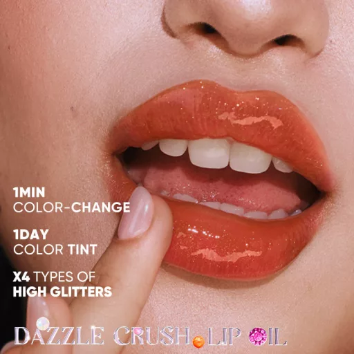 JUDYDOLL Dazzle Crush Color Change Ajakolaj #01 Coral Opal 7ml