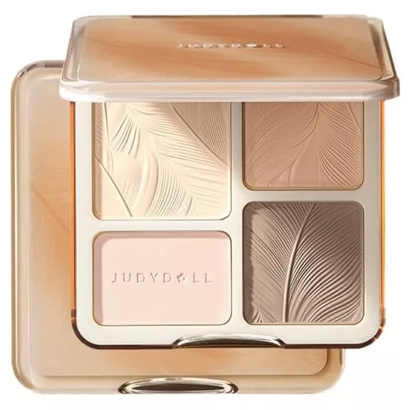 Judydoll 2 IN 1 Highlighter és Kontúr Paletta #05 Feather Glow Palette 9g