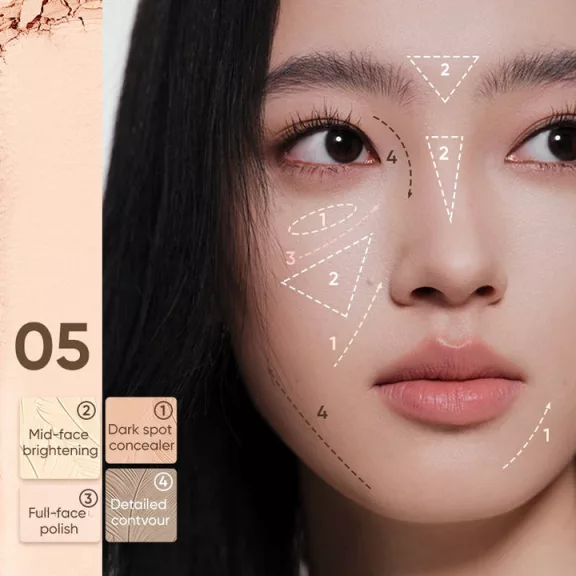 Judydoll 2 IN 1 Highlighter és Kontúr Paletta #05 Feather Glow Palette 9g