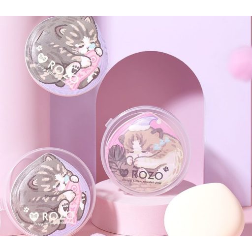 ROZO Púderpamacs - Cica sapkában mintás 1db