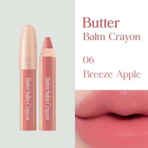 CLIO Butter Balm Crayon Rúzs és Arcpirosító #06 Breeze Apple 3.9g + ajándék hegyező