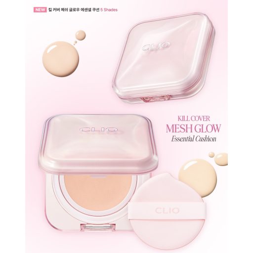 CLIO Kill Cover Mesh Glow Essential Cushion Alapozó #21C Lingerie 15gx2db (SPF50+ PA++++)