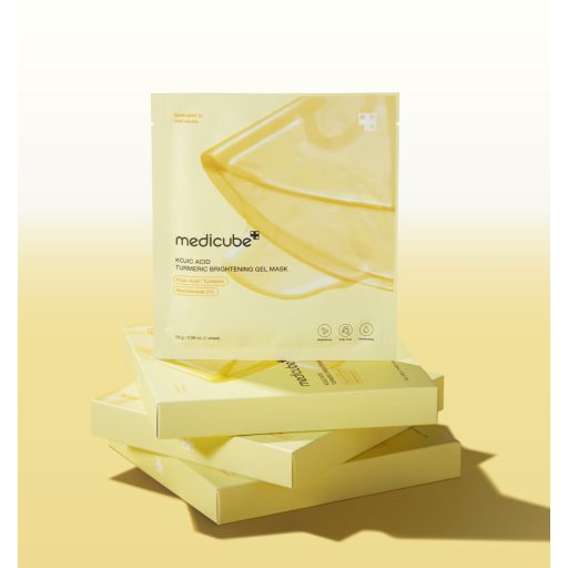 MEDICUBE Kojic Acid Turmeric Brightening Gél Arcmaszk 28g