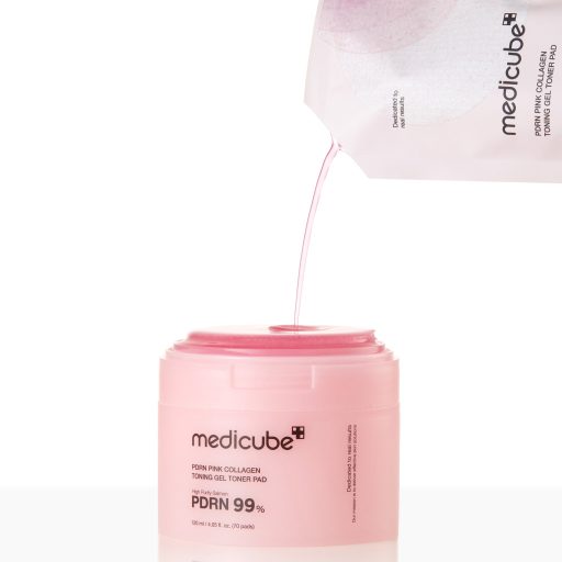 MEDICUBE PDRN Pink Collagen Toning Gél Korongok 120ml (70db)
