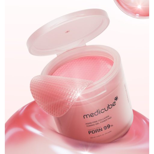 MEDICUBE PDRN Pink Collagen Toning Gél Korongok 120ml (70db)