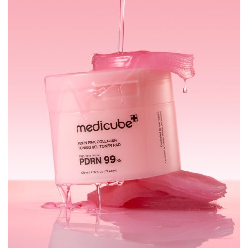 MEDICUBE PDRN Pink Collagen Toning Gél Korongok 120ml (70db)