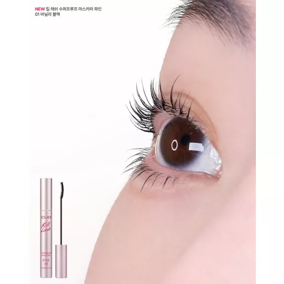 Clio Kill Lash Superproof Mascara Fine Szempillaspirál #01 Vanilla Black