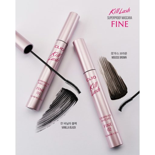 CLIO Kill Lash Superproof Mascara Fine Szempillaspirál #02 Mousse Brown