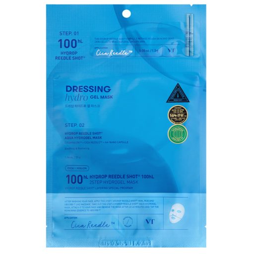 VT Cosmetics Hydrop Reedle Shot 100 Hidrogél Arcmaszk, 2 lépés 1.5g+33g