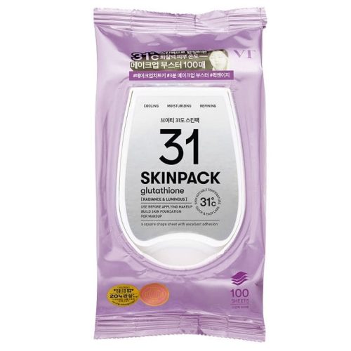 VT Cosmetics 31 Skin Pack Arcmaszk Lapok - Glutathione (Radiance & Luminous) 210g 100db