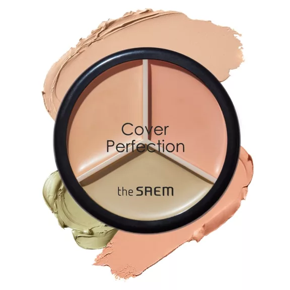 The Saem Cover Perfection Triple Pot Korrektor 01 Correct Beige The Saem Cover Perfection Triple Pot Korrektor 01 Correct Beige