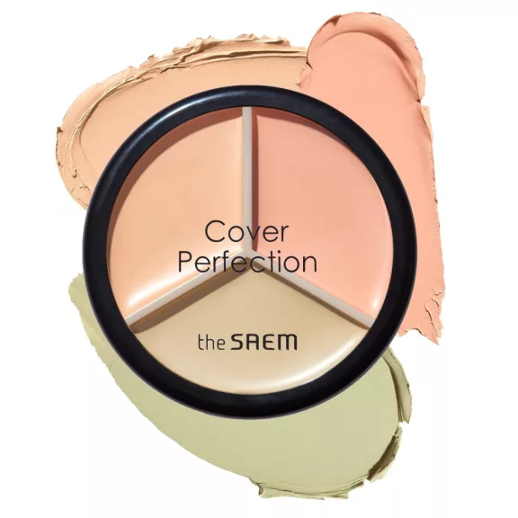 The Saem Cover Perfection Triple Pot Korrektor 03 Correct Up Beige The Saem Cover Perfection Triple Pot Korrektor 03 Correct Up Beige