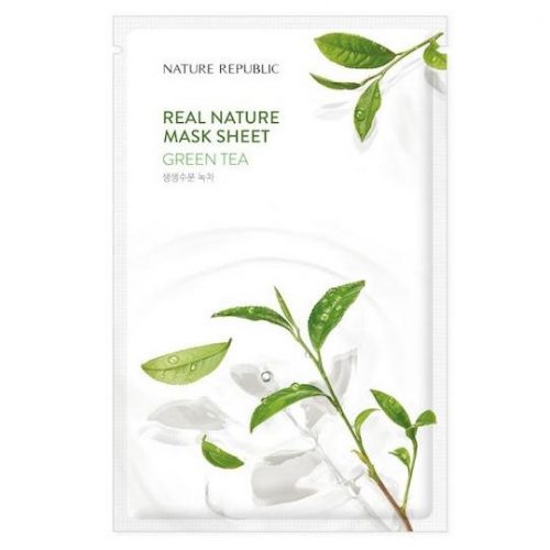 NATURE REPUBLIC Real Nature Arcmaszk - Zöld Tea 23ml