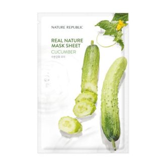   NATURE REPUBLIC Real Nature Arcmaszk - Uborka (Hidratáló) 23ml