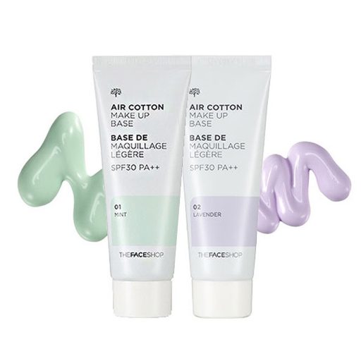 THE FACE SHOP Air Cotton Makeup Base Primer No.01 Mint 35g (SPF30 PA++)