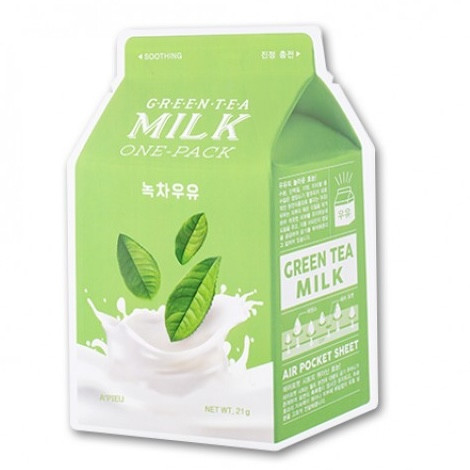 APIEU Milk Arcmaszk - Zöld Tea 21g