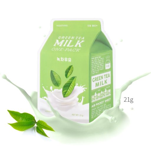 Apieu Milk Arcmaszk - Zöld Tea 21g