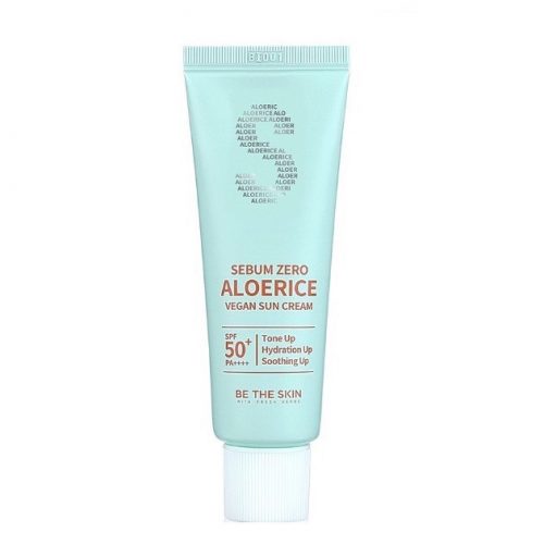 BE THE SKIN Sebum Zero Aloerice Vegan Fényvédő Krém 50ml (SPF50+ PA++++)