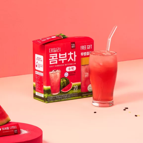 Danongwon Daily Kombucha Tea Instant Teapor - Watermelon / Görögdinnye ízesítésű 5gx20db Danongwon Daily Kombucha Tea Instant Teapor - Watermelon / Görögdinnye ízesítésű 5gx20db
