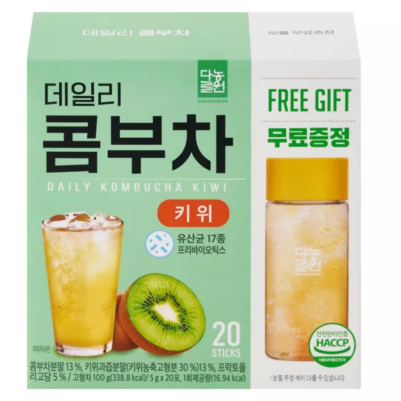 Danongwon Daily Kombucha Tea Instant Teapor - Kiwi ízesítésű 5gx20db Danongwon Daily Kombucha Tea Instant Teapor - Kiwi ízesítésű 5gx20db